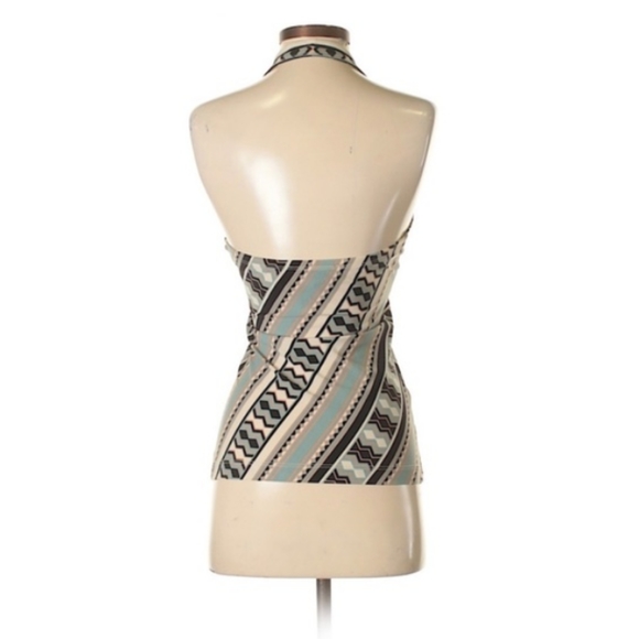 BcBgMaxazria Geometric Pattern Halter Top - Picture 3 of 7